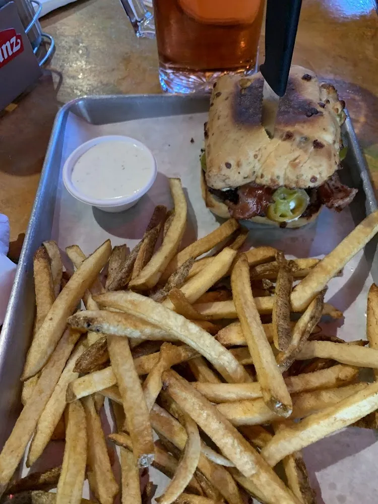 Jalapeño Burger and Fries